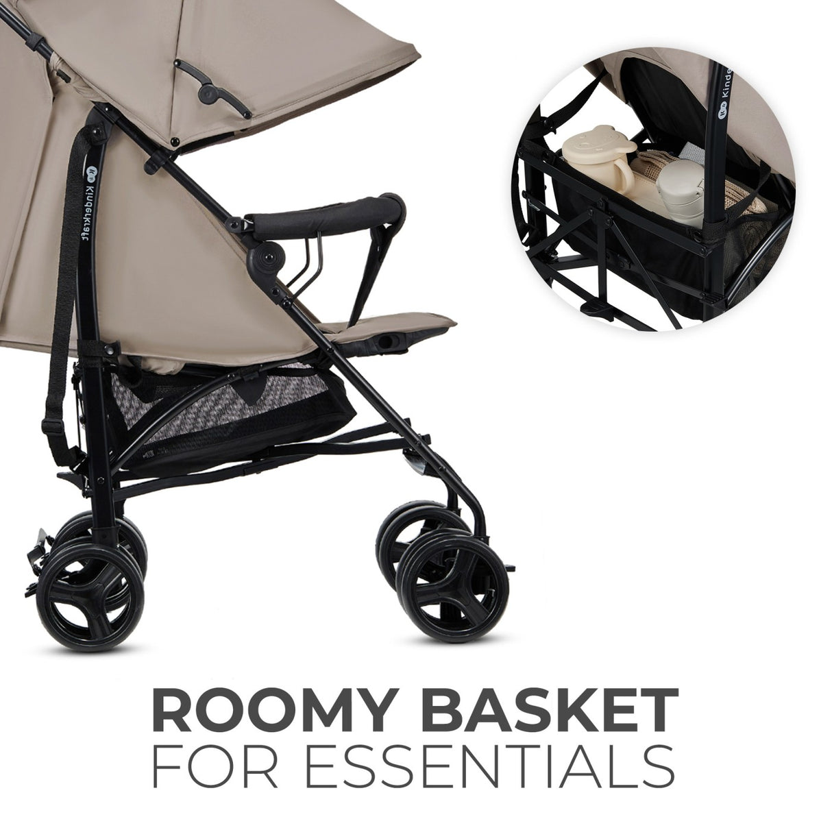 CARUCIOR SPORT KINDERKRAFT TIK, TIP UMBRELA, STONE BEIGE