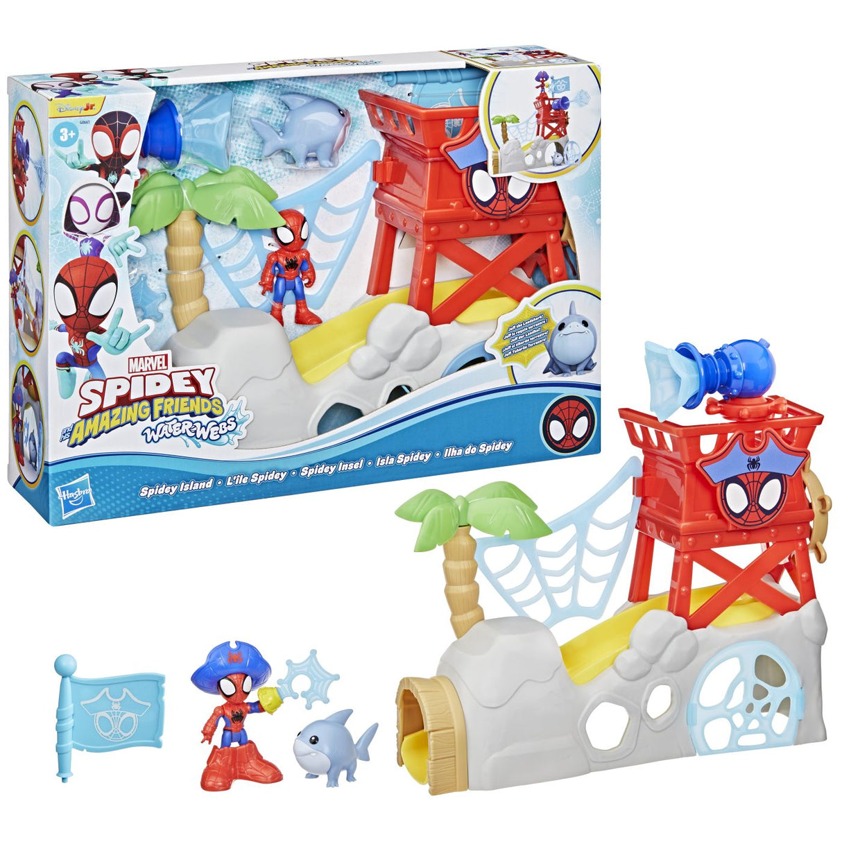SPIDEY SI PRIETENII LUI UIMITORI MARVEL WATER WEBS INSULA LUI SPIDEY