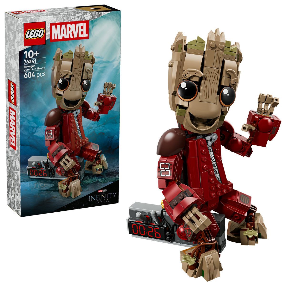 LEGO MARVEL GROOT IN UNIFORMA RAVAGER 76341