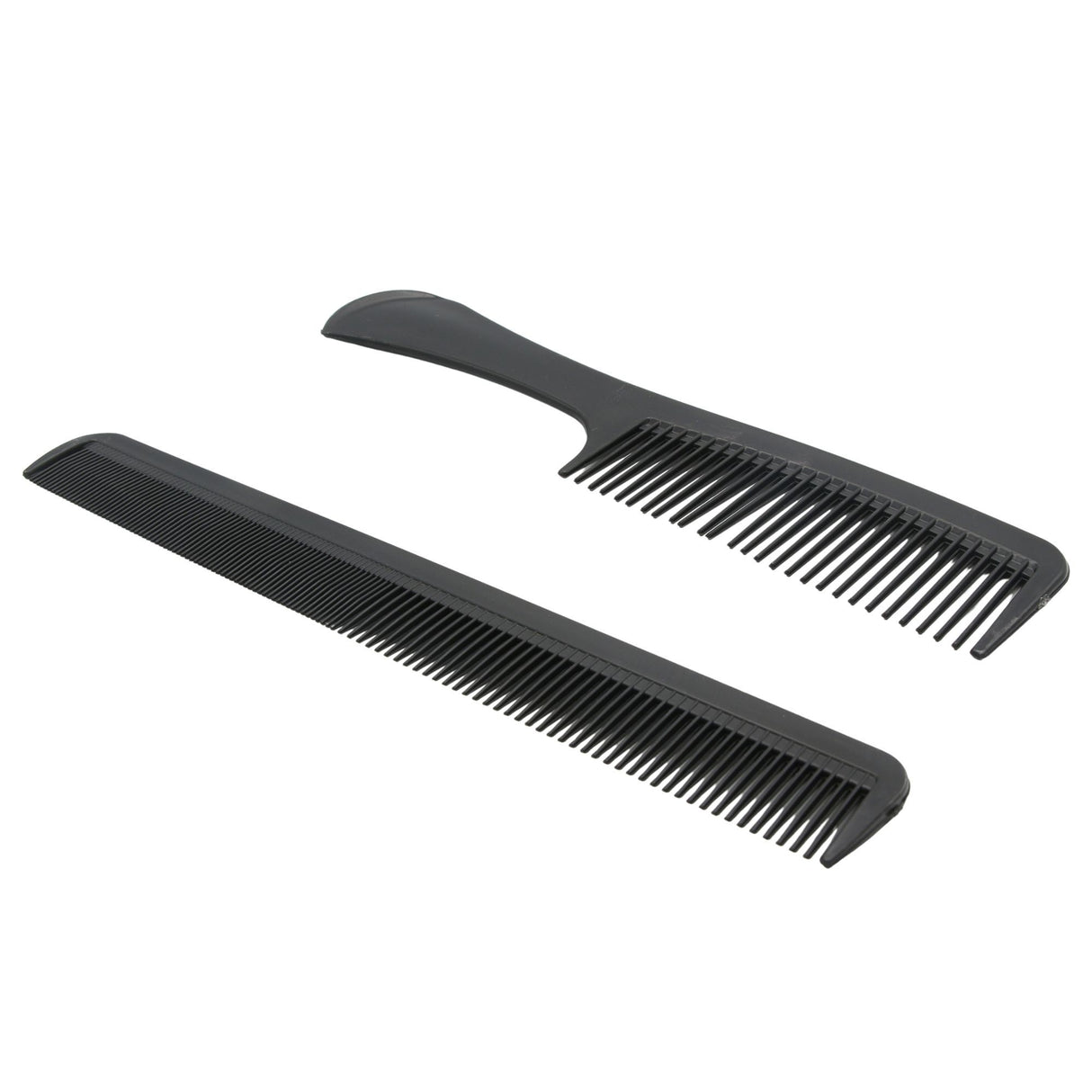 Set piepteni profesionali pentru coafat, Flippy, 10 bucati, PP + Otel inoxidabil, 18,5–22 cm, Rezistenti la caldura, Negru - vivimall.ro