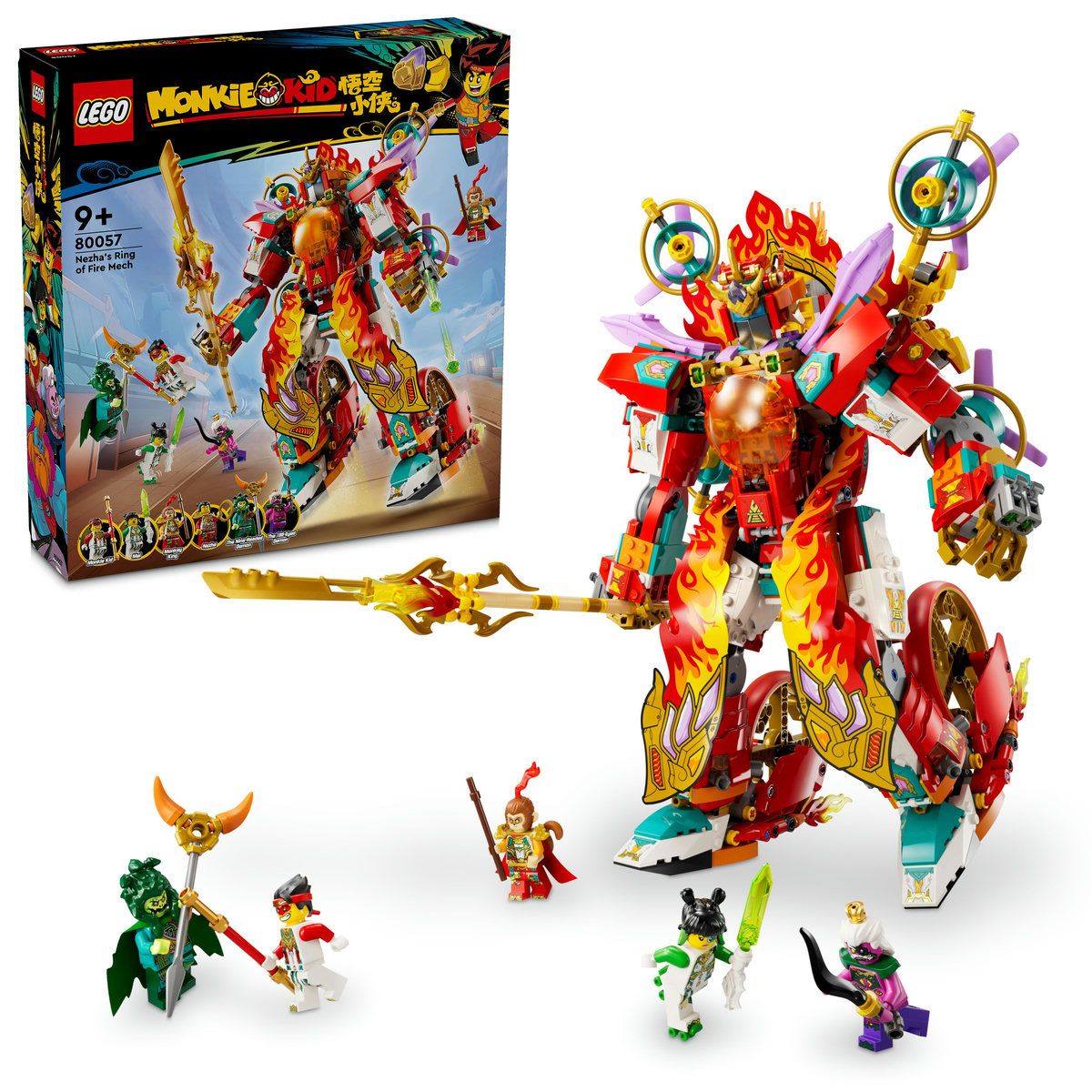 LEGO MONKIE KID ROBOTUL CU INEL DE FOC AL LUI NEZHA 80057