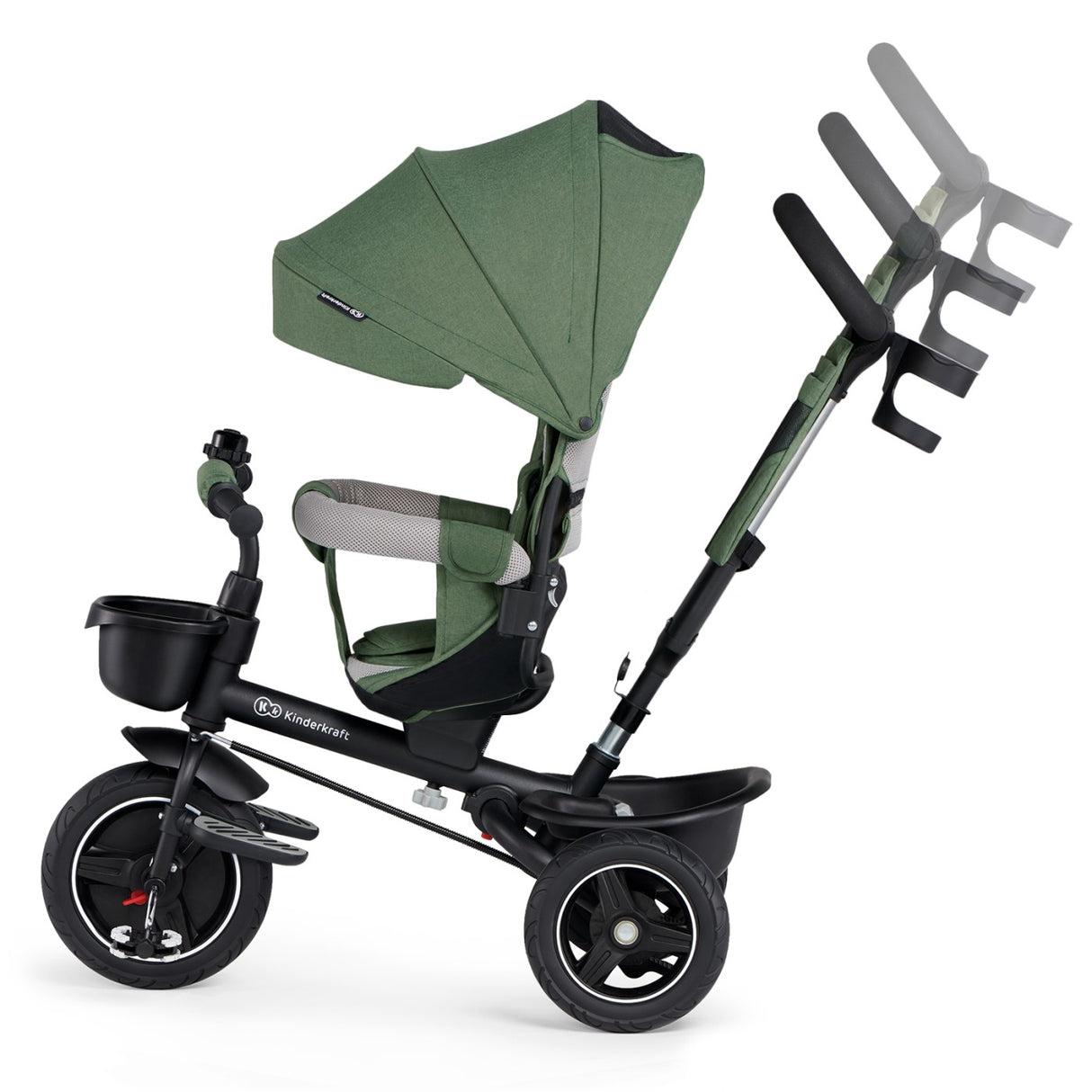 TRICICLETA KINDERKRAFT SPINSTEP, GREEN