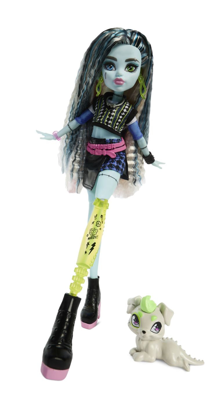 MONSTER HIGH PAPUSA FRANKIE STEIN CU ACCESORII