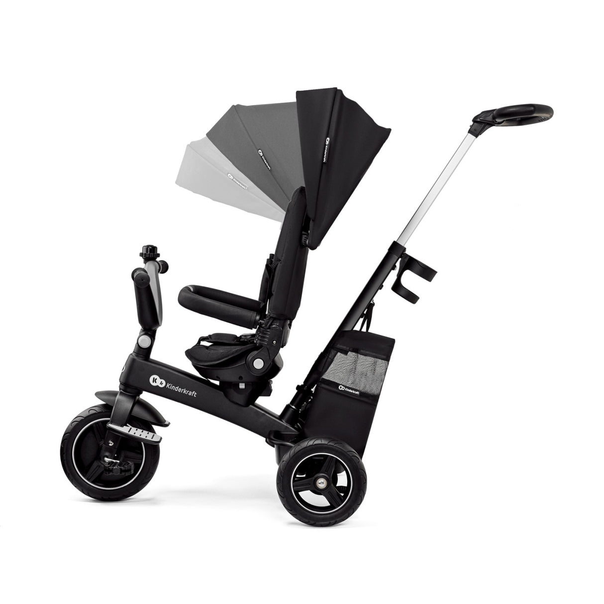 TRICICLETA KINDERKRAFT EASYTWIST, BLACK