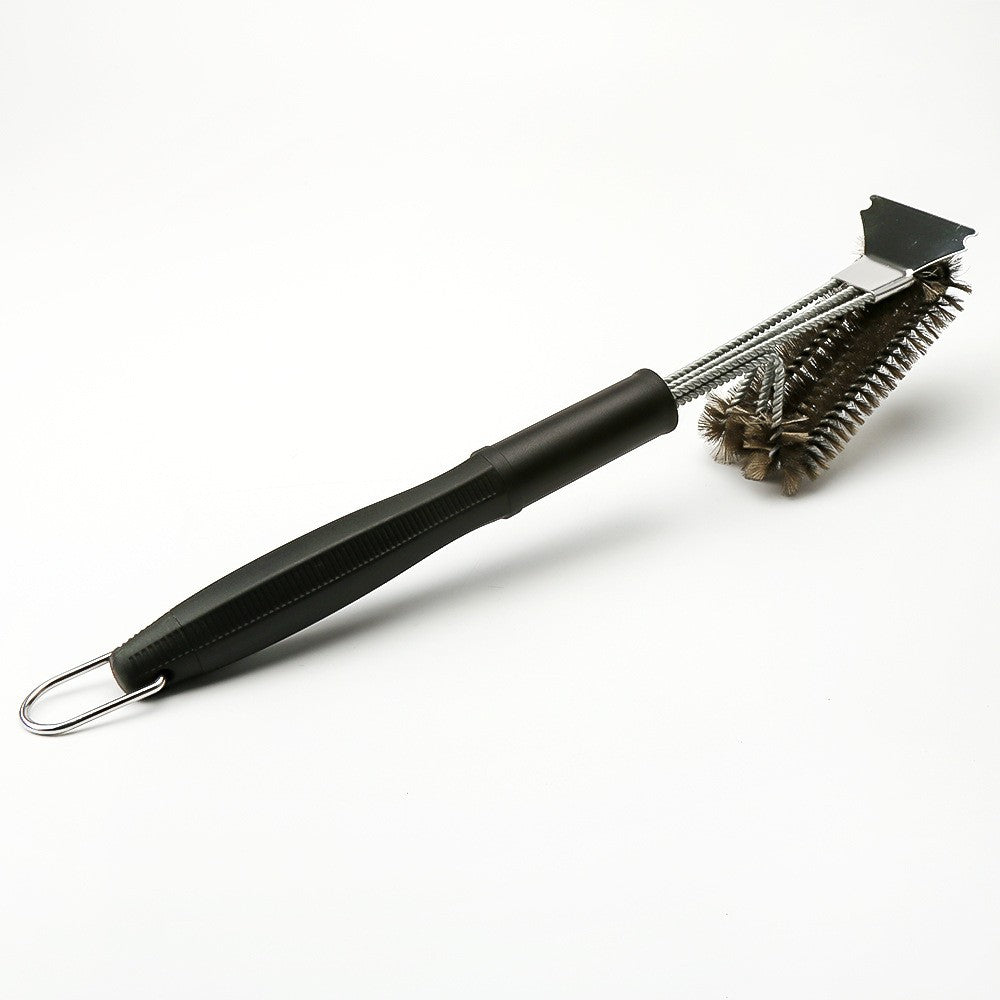 Perie de Sarma pentru Gratar, Vivimall, Maner 45 cm, din Otel inoxidabil, 45X7X10, Negru - vivimall.ro