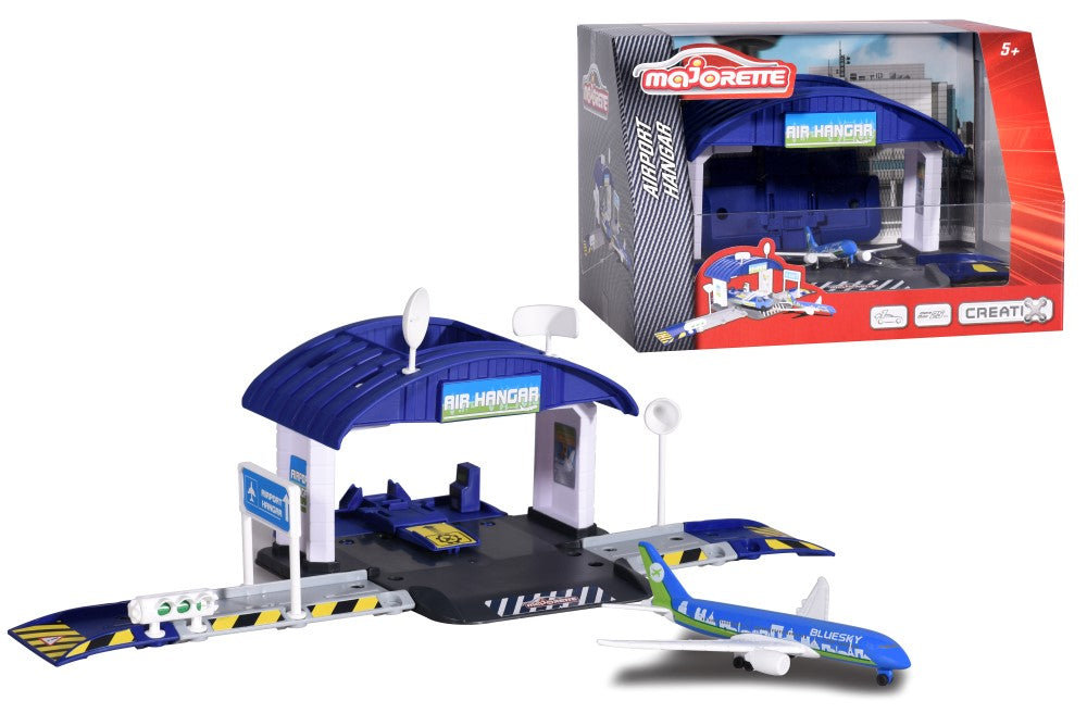 MAJORETTE CREATIX AEROPORT CU HANGAR SI AVION