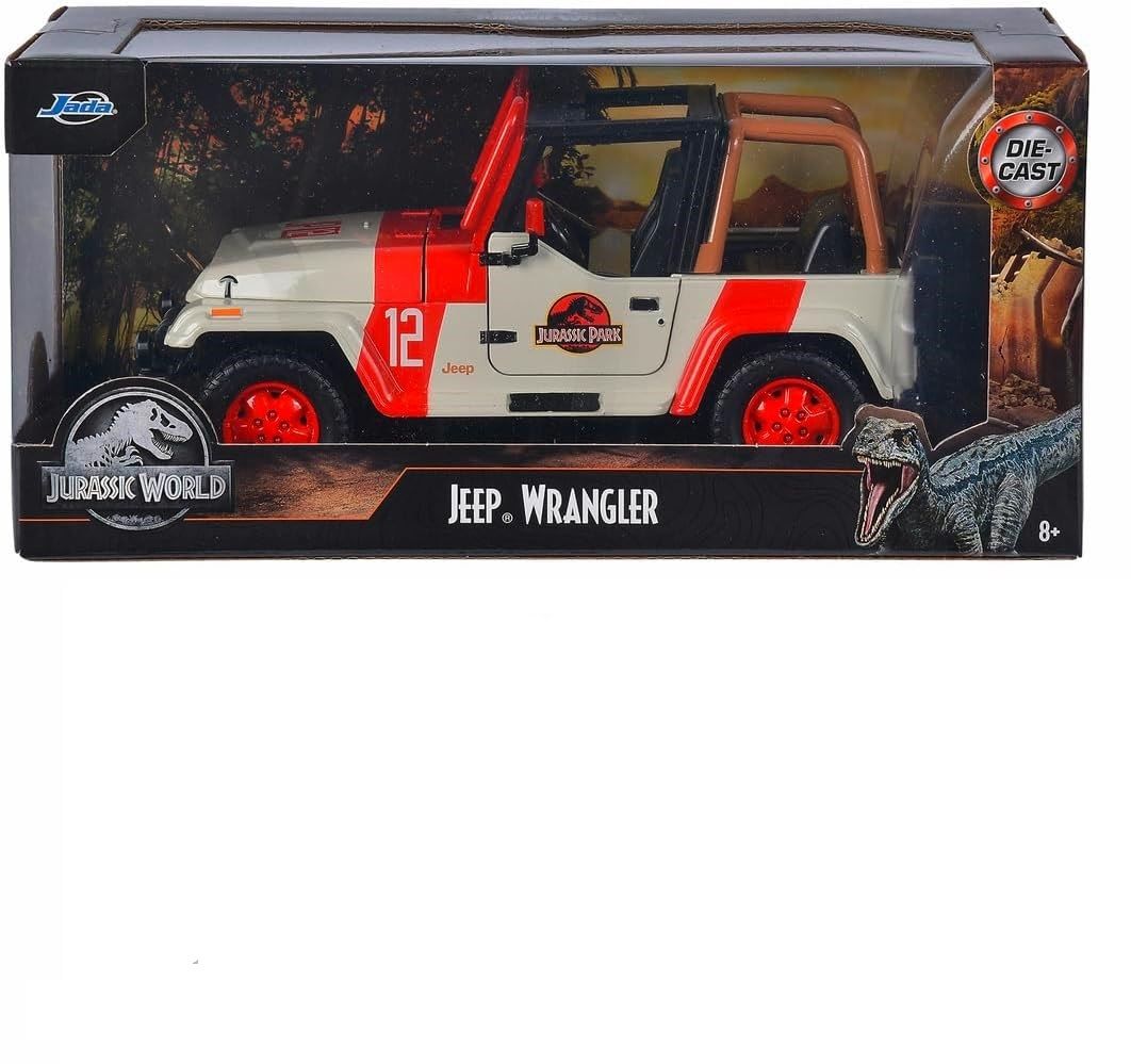MASINUTA METALICA JURASSIC WORLD 1992 JEEP WRANGLER 1:24