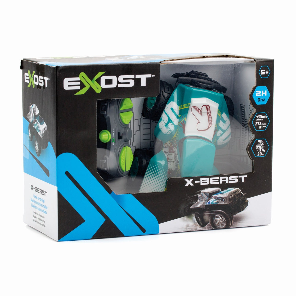 SILVERIT EXOST MASINA CU TELECOMANDA X MONSTER VERDE