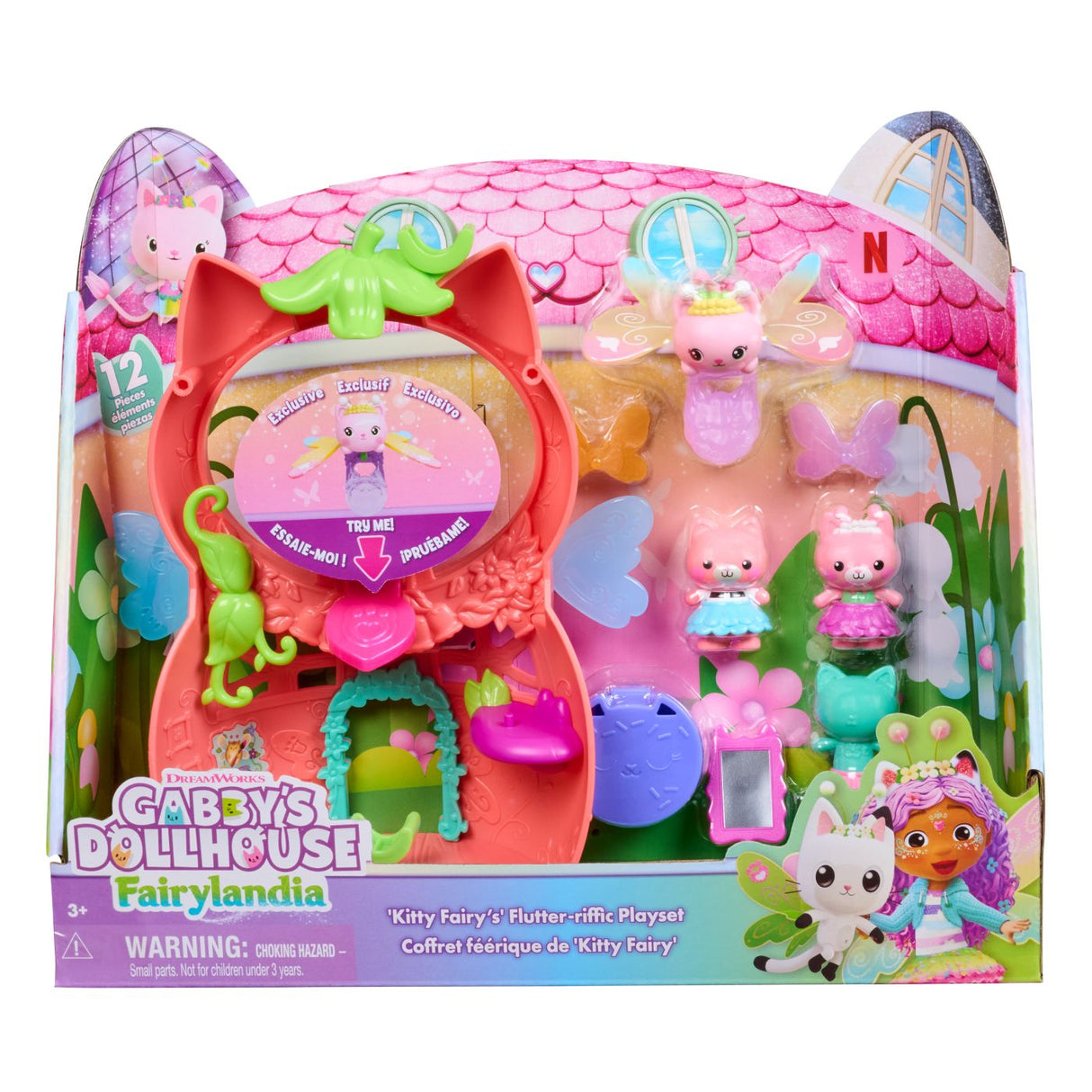 GABBYS DOLLHOUSE FAIRYLANDIA SET DE JOACA ZANA PISICUTEI CU FIGURINE SI ACCESORII