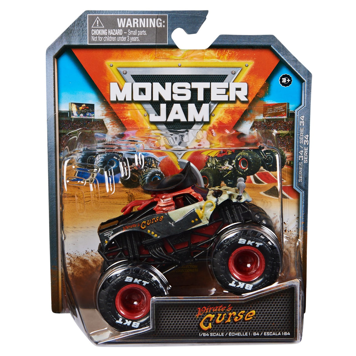 MONSTER JAM MASINUTA METALICA PIRATE'S CURSE SCARA 1 LA 64