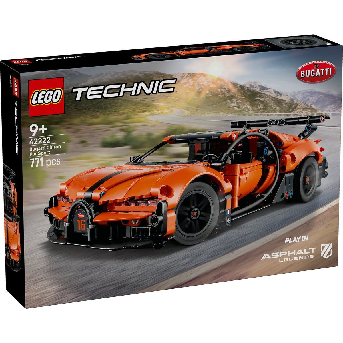 LEGO TECHNIC HIPERMASINA BUGATTI CHIRON PUR SPORT 42222