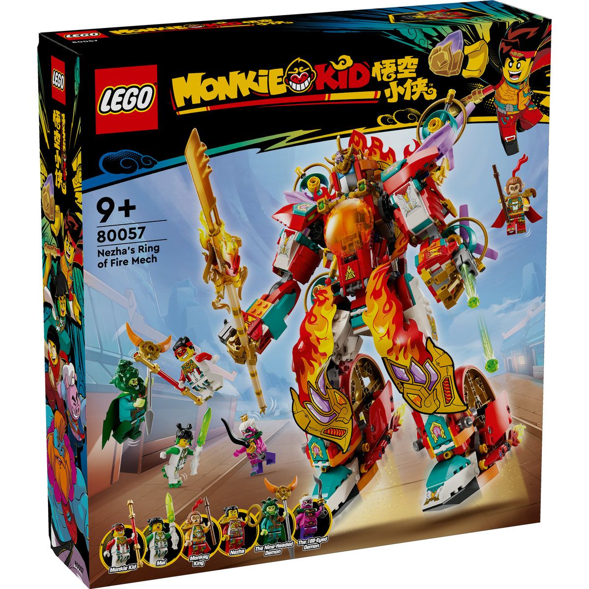 LEGO MONKIE KID ROBOTUL CU INEL DE FOC AL LUI NEZHA 80057