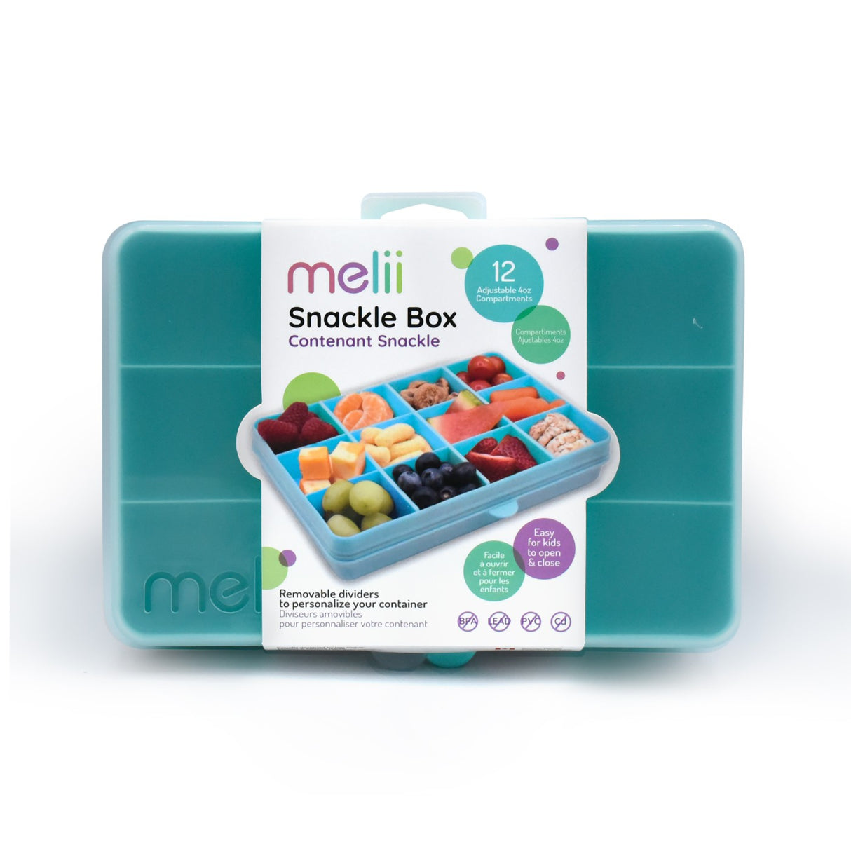 CUTIE SNACK 12 COMPARTIMENTE, MELII, BLUE