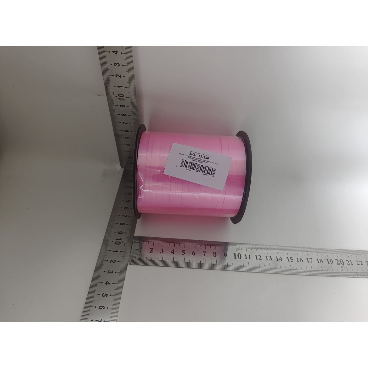 Panglica pentru Baloane, Flippy, Rola de 200 de Metri, din Rafie, Roz