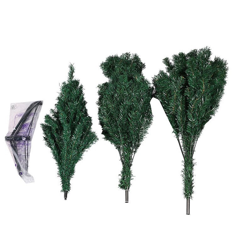 Brad de Craciun artificial cu suport inclus Vivimall, 210 cm, 800 ramuri/varfuri, material plastic, suport clasic, fara iluminare, utilizat pentru interior/exterior, alb - vivimall.ro