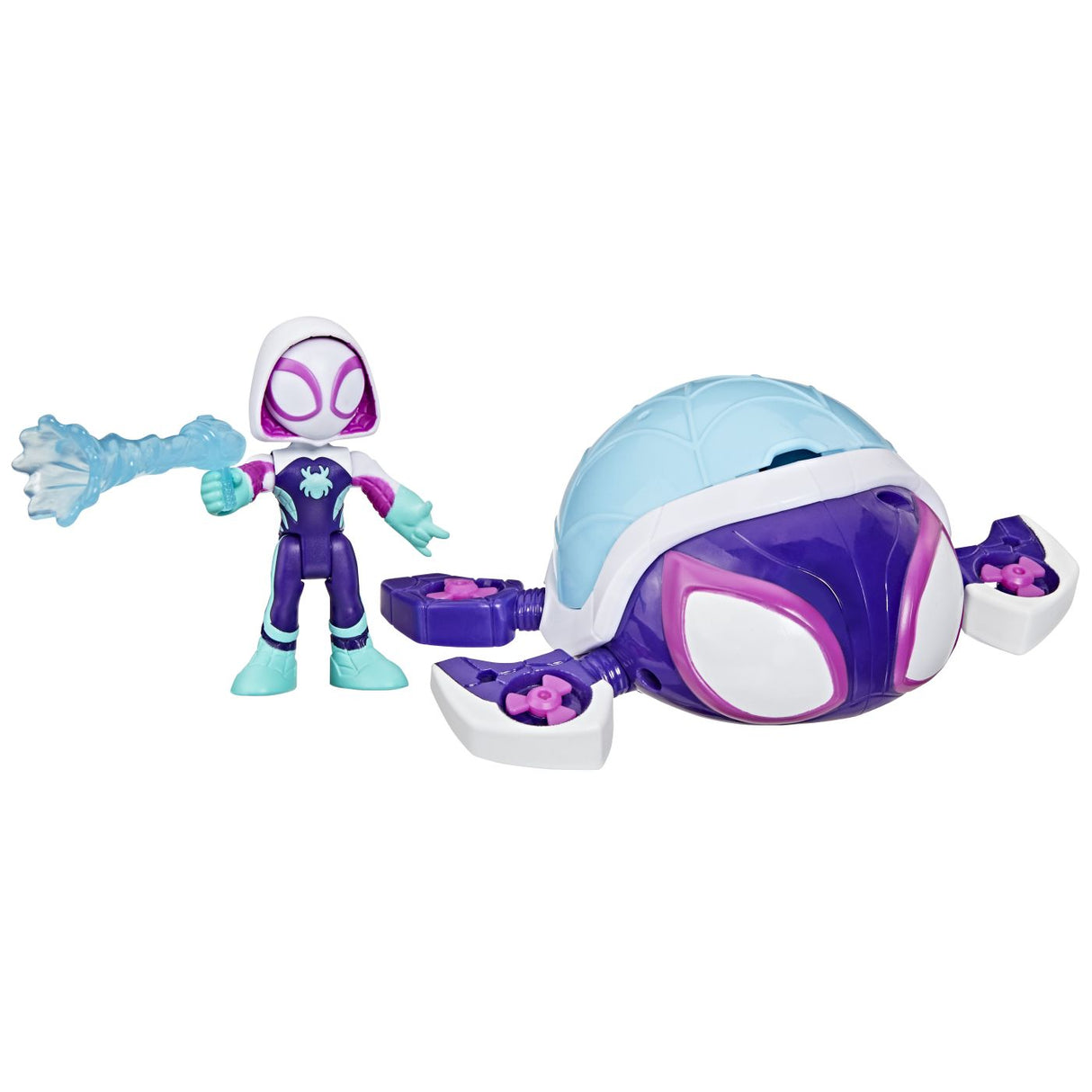 SPIDEY SI PRIETENII LUI UIMITORI MARVEL SET FIGURINA 7.6CM SI SUBMARINUL TESTOASA FANTOMA