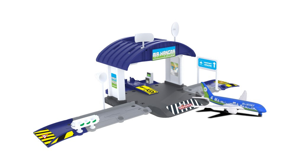 MAJORETTE CREATIX AEROPORT CU HANGAR SI AVION