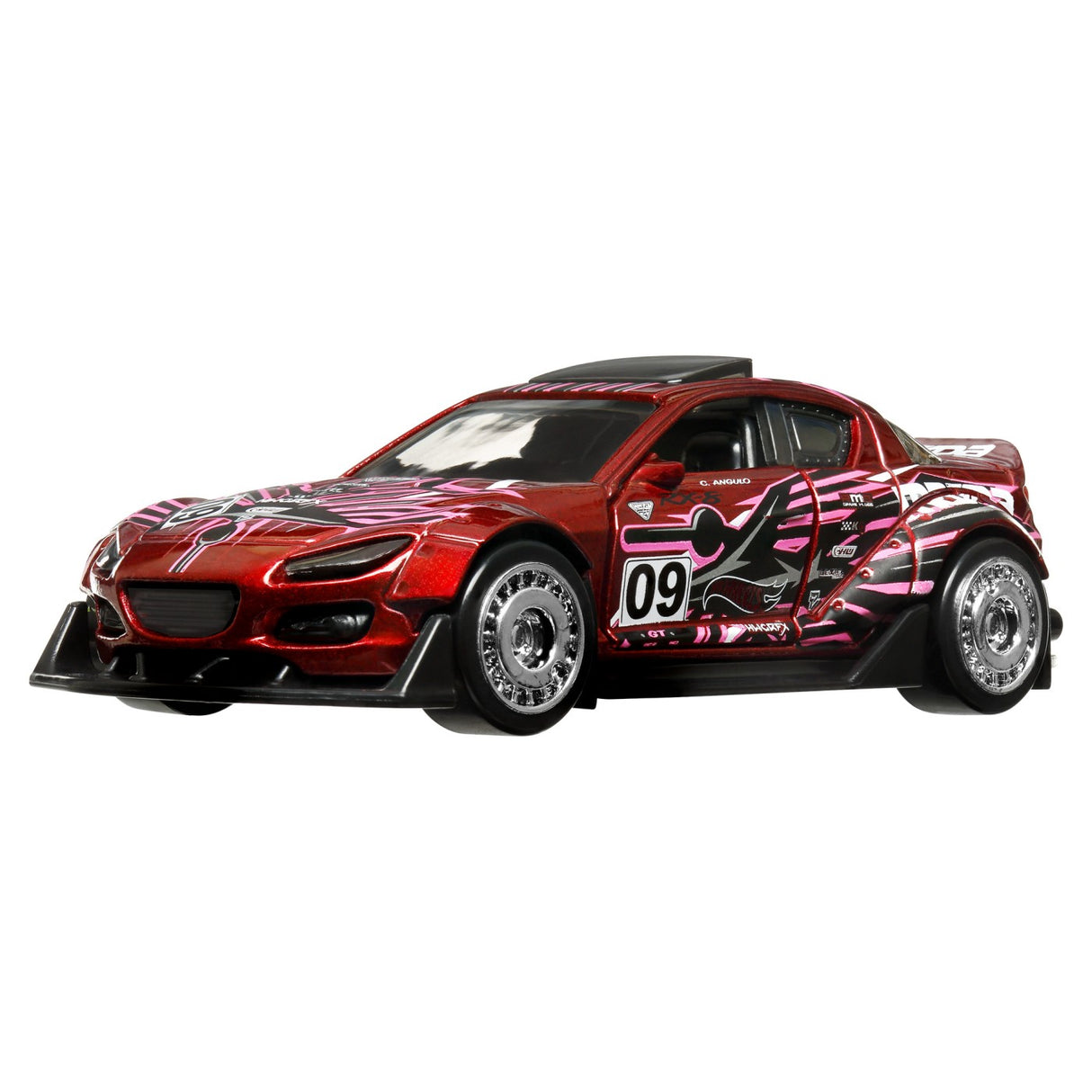 HOT WHEELS MASINUTA METALICA CU SISTEM PULL BACK MAZDA 2004 RX8 CUSTOM SCARA 1:43