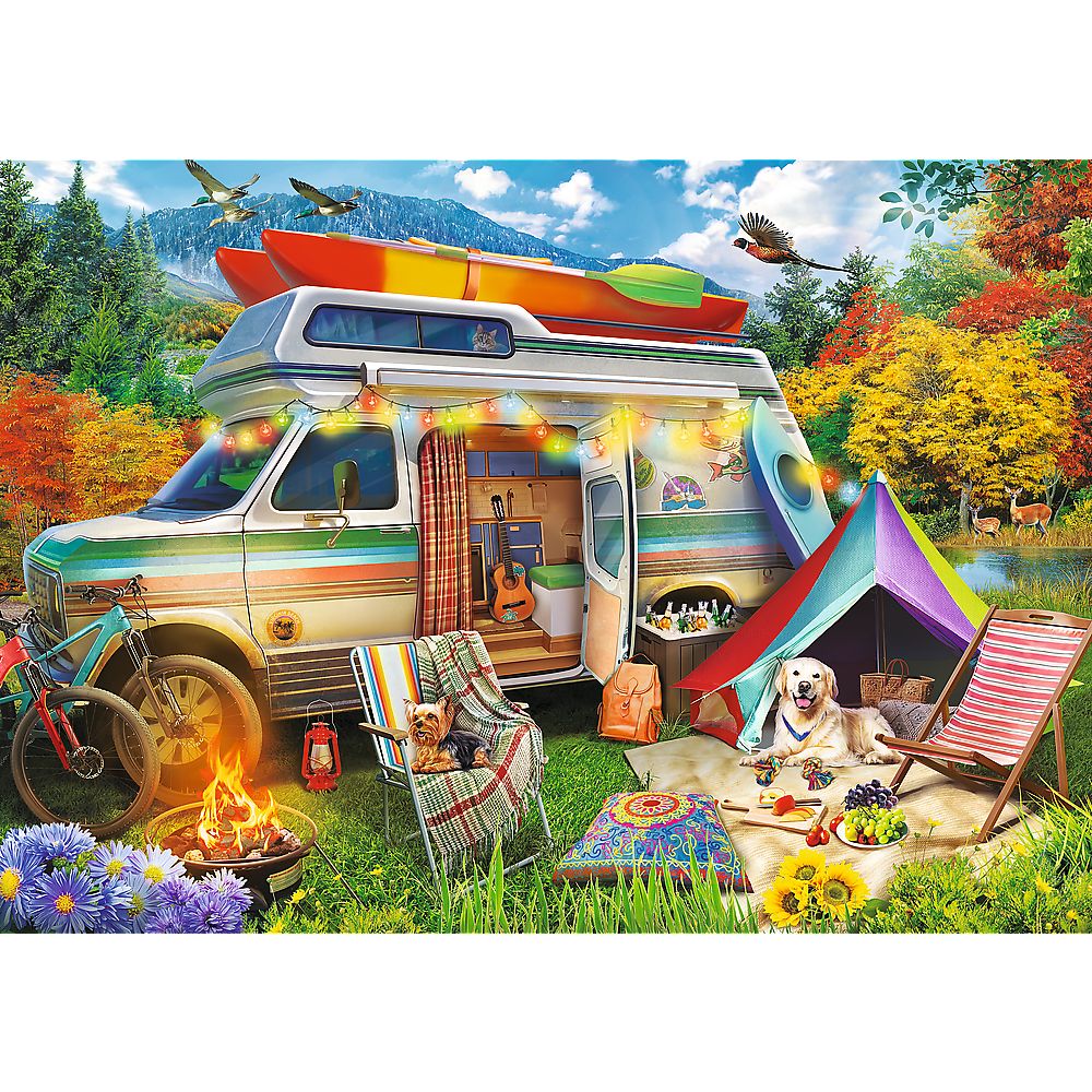 PUZZLE TREFL 500 PREMIUM PLUS TEA TIME CAMPIONATUL EUROPEAN RULOTA
