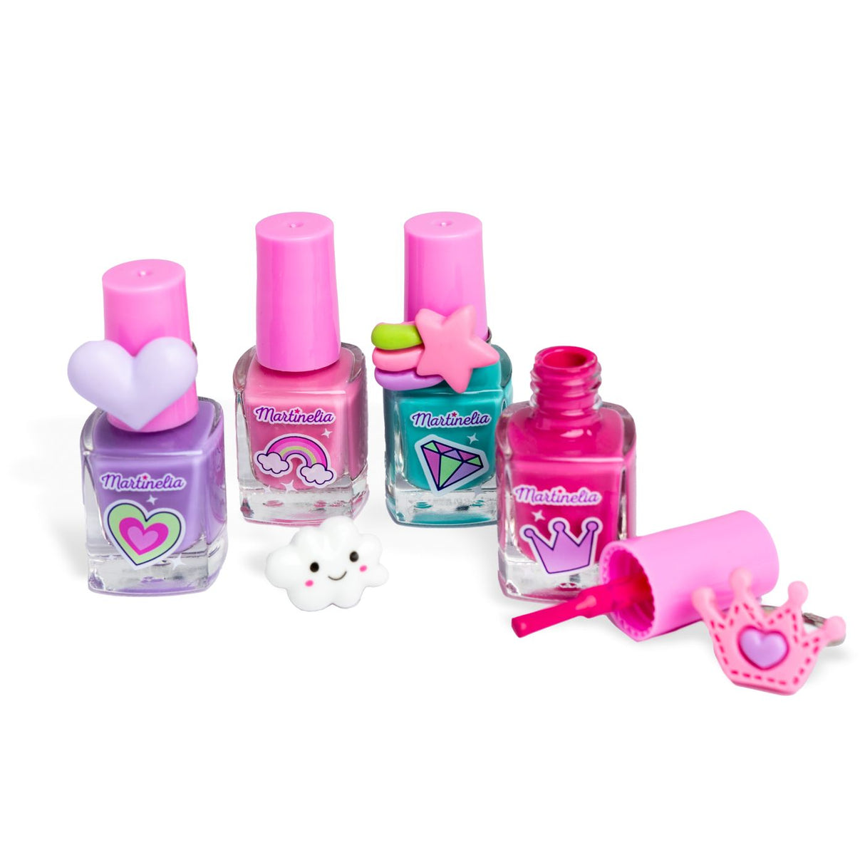 MARTINELIA SUPER GIRL SET 4 LACURI DE UNGHII SI INELE