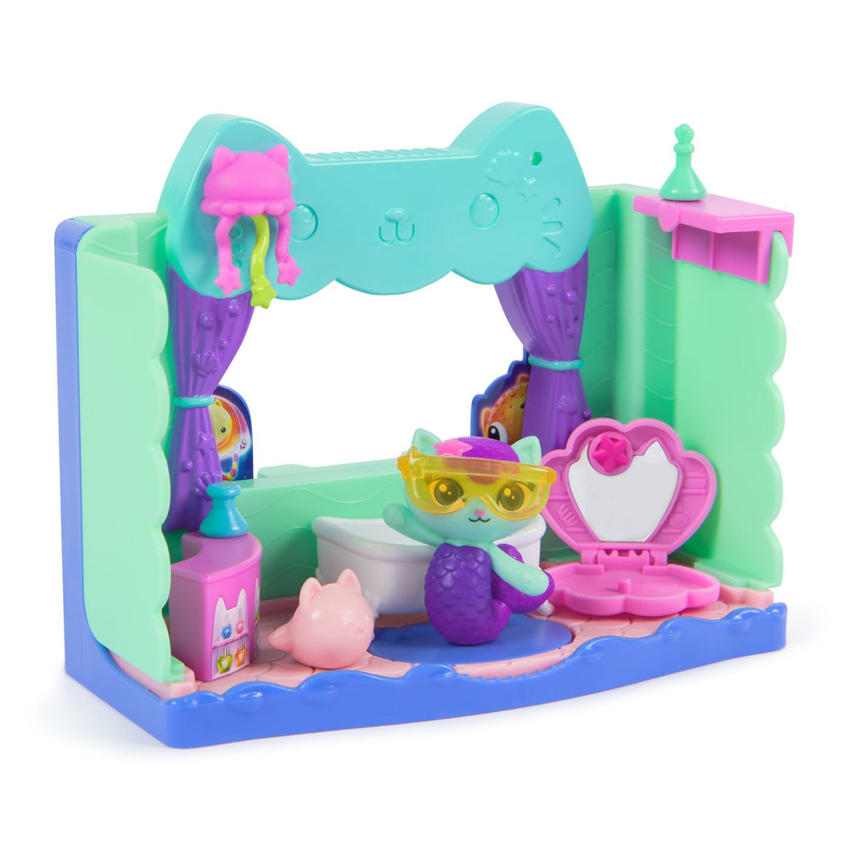 GABBYS DOLLHOUSE FILMUL CAMERE PENTRU CASA DE PAPUSI A LUI GABBY BAIE CU FIGURINE SI ACCESORII