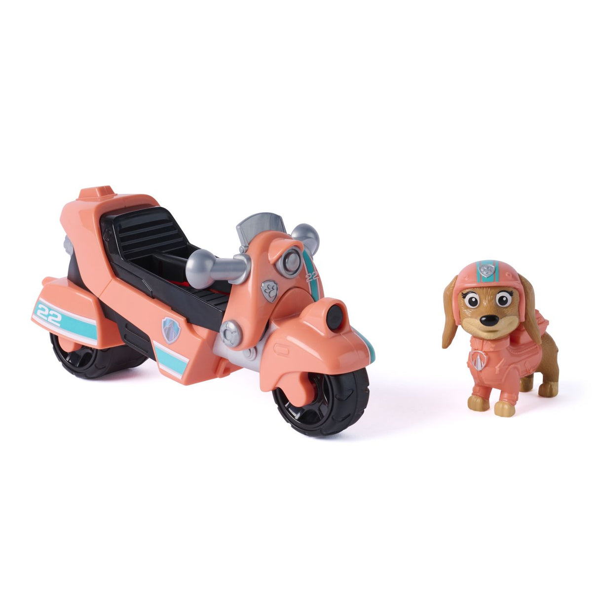PATRULA CATELUSILOR SET FIGURINA LIBERTY SI MOTOCICLETA DE SALVARE