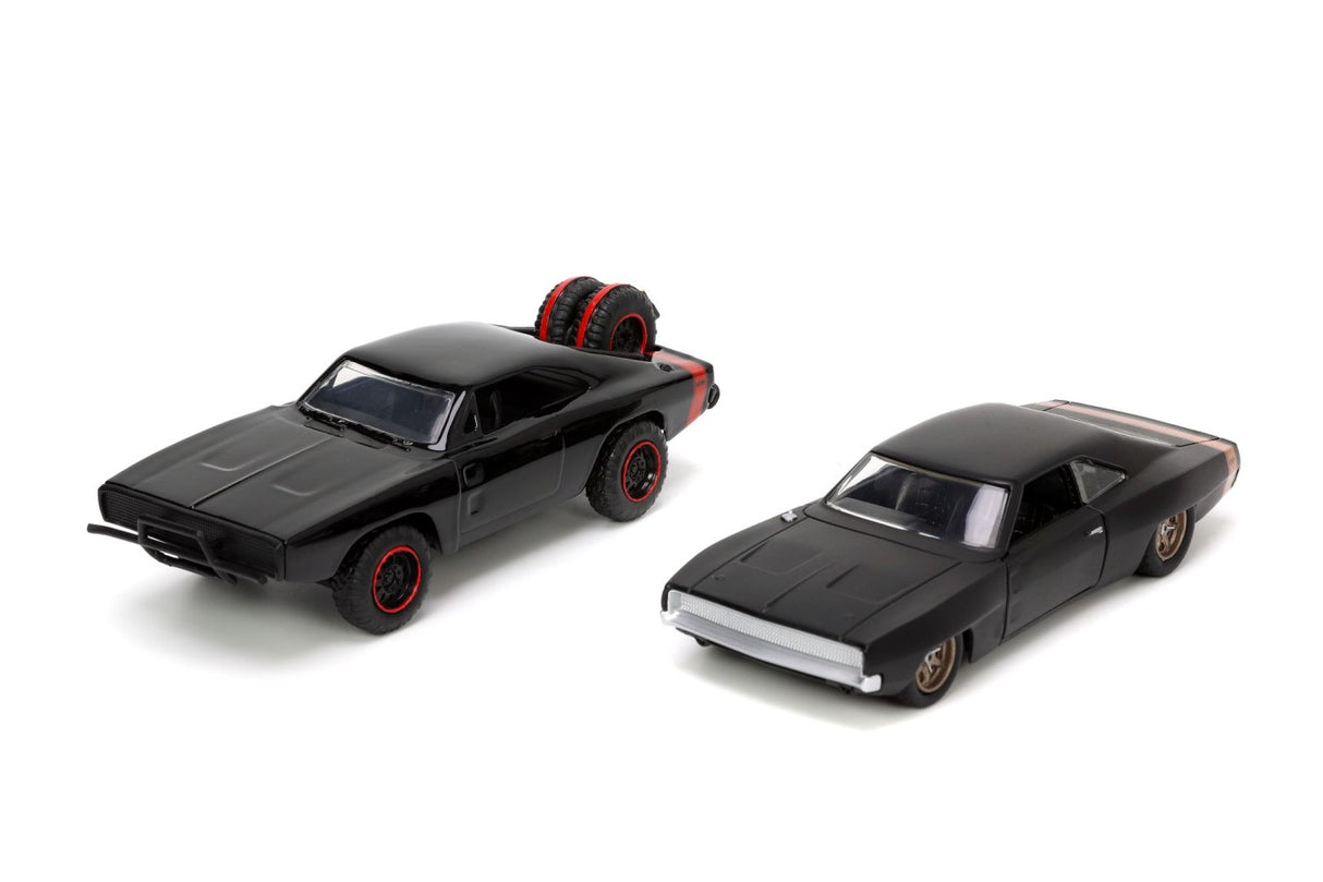 JADA FAST AND FURIOUS SET MASINUTE METALICE DODGE CHARGER RT SI DODGE CHARGER WIDEBODY SCARA 1:32