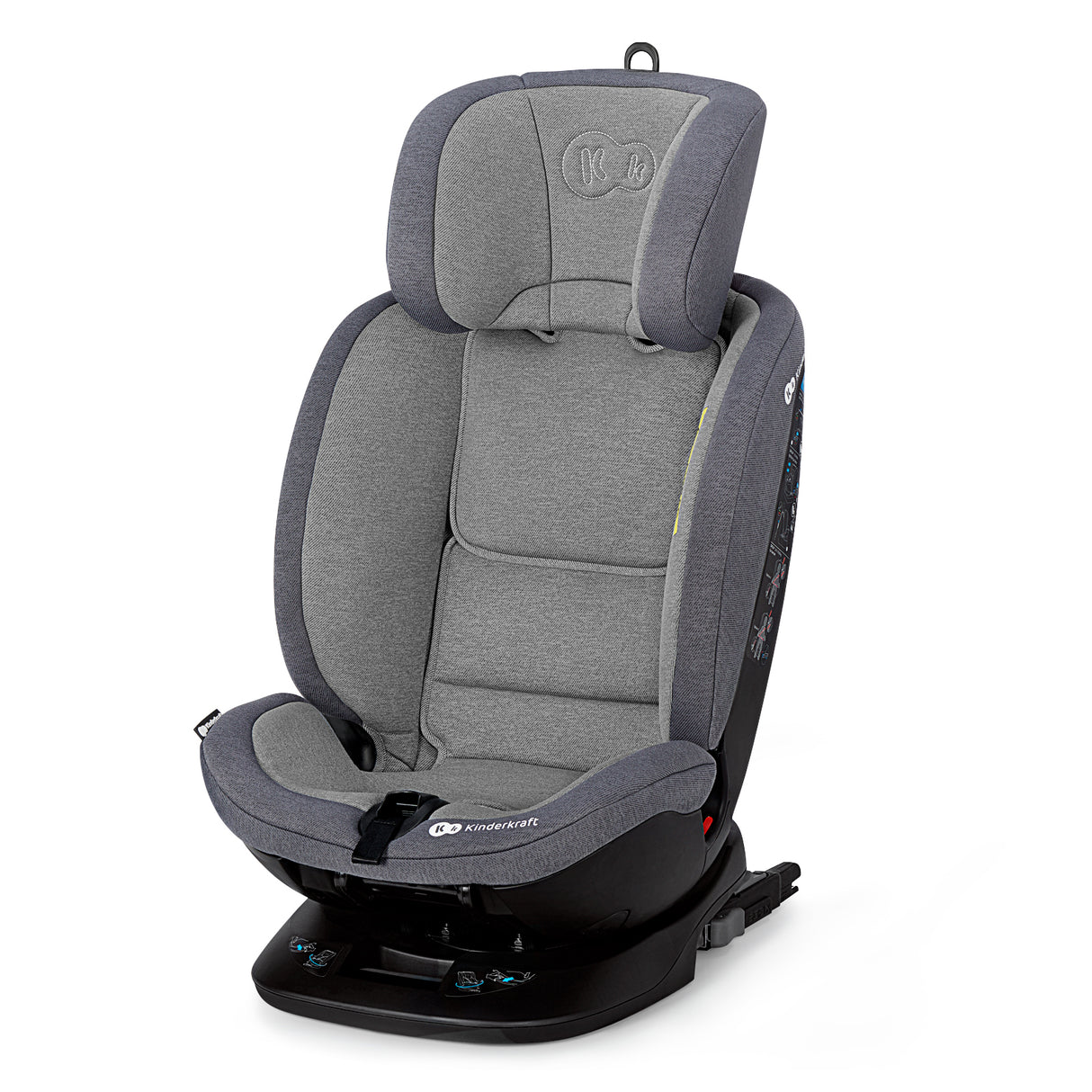 SCAUN AUTO KINDERKRAFT XPEDITION ROTATIV, 0-36 KG, CU ISOFIX, GREY
