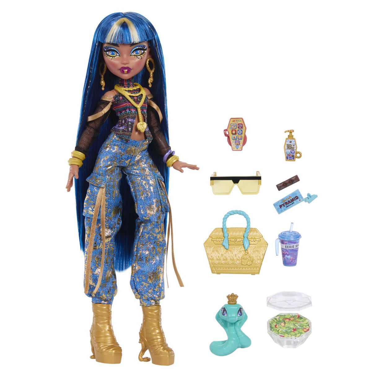 MONSTER HIGH PAPUSA CLEO DENILE CU ACCESORII