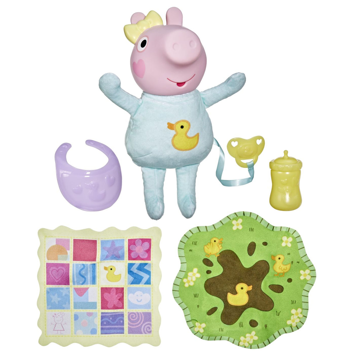 PEPPA PIG SET DE JOACA OINKS AND SNUGGLES PAPUSA EVIE INTERACTIVA CU ACCESORII