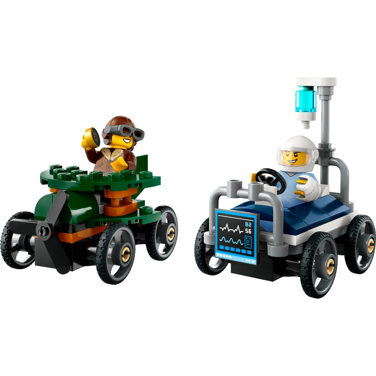 LEGO CITY PACHET DE CURSE AVION VS. PAT DE SPITAL 60459