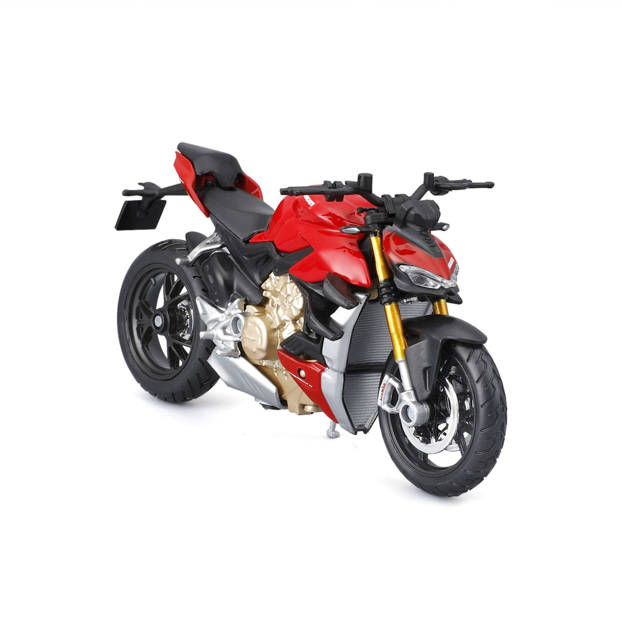 MAISTO MOTOCICLETA METALICA CU STAND EDITIE SPECIALA DUCATI SUPER NAKED SCARA 1 LA 18