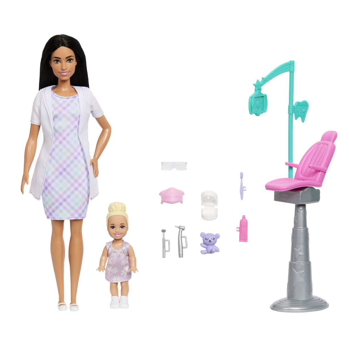 BARBIE SET DE JOACA PAPUSA BARBIE BRUNETA FACE CARIERA DENTIST