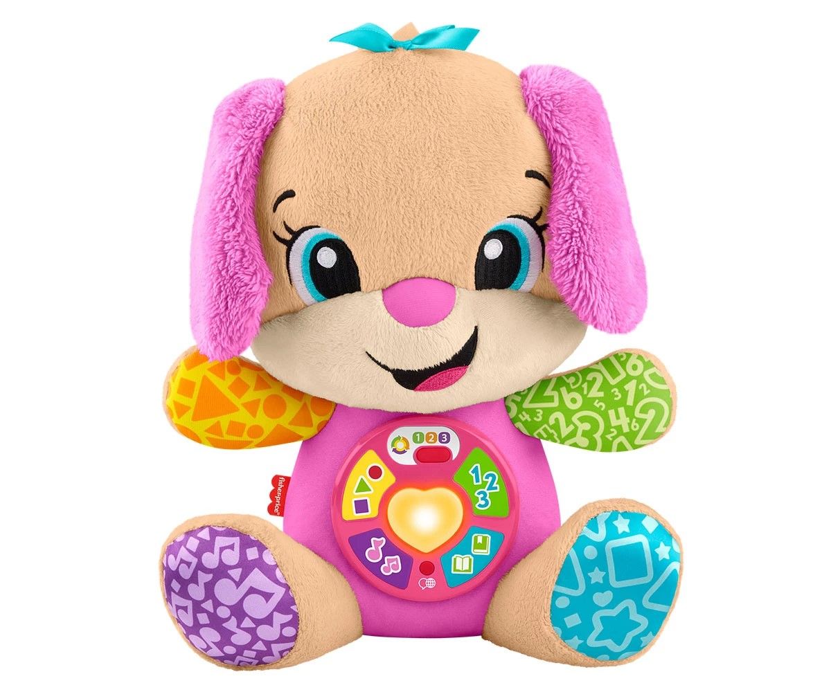 FISHER PRICE CATELUSA INTERACTIV CU URECHI ROZ RADE SI INVATA