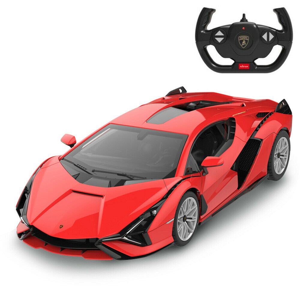 MASINA CU TELECOMANDA LAMBORGHINI SIAN ROSU CU SCARA 1 LA 14