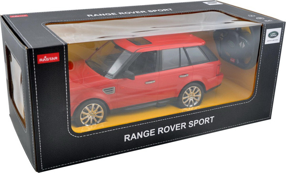 MASINA CU TELECOMANDA RANGE ROVER SPORT ROSU CU SCARA 1 LA 14