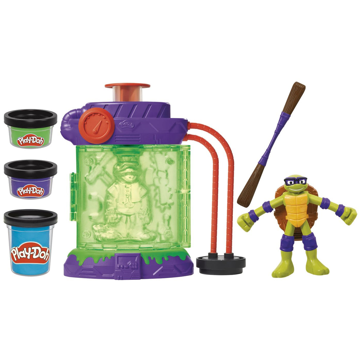 PLAY DOH POVESTIRI CU TESTOASE NINJA ADOLESCENTE MUTANTE SET STATIE DE MUTATII