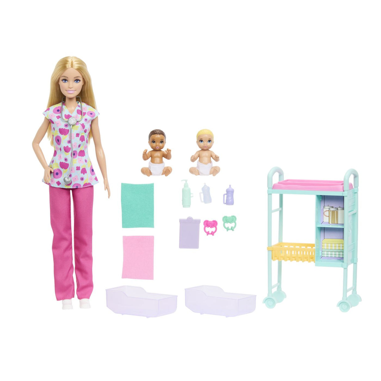 BARBIE YOU CAN BE ANYTHING PAPUSA DOCTOR PEDIATRU CU ACCESORII