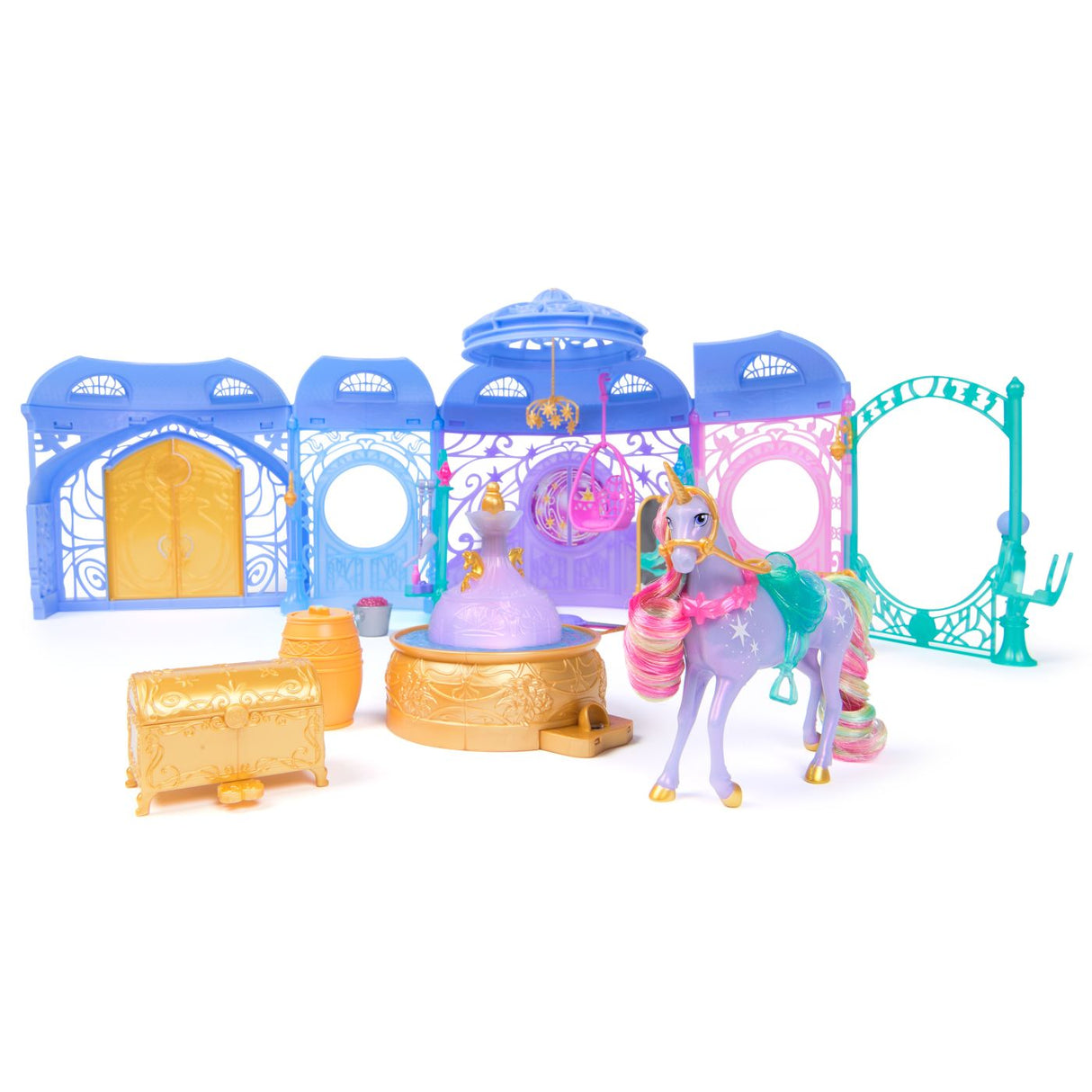 UNICORN ACADEMY SET DE JOACA FANTANA SI GRAJD STARGLOW SI UNICORNUL WILDSTAR