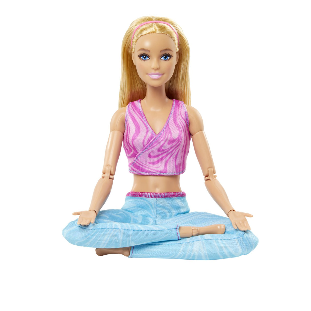 PAPUSA BARBIE MADE TO MOVE BLONDA CU TOP MOV