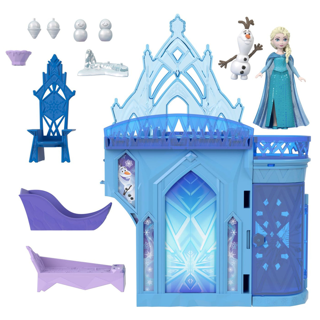 DISNEY FROZEN SET DE JOACA PAPUSA ELSA SI CASTELUL DE GHEATA CU ACCESORII