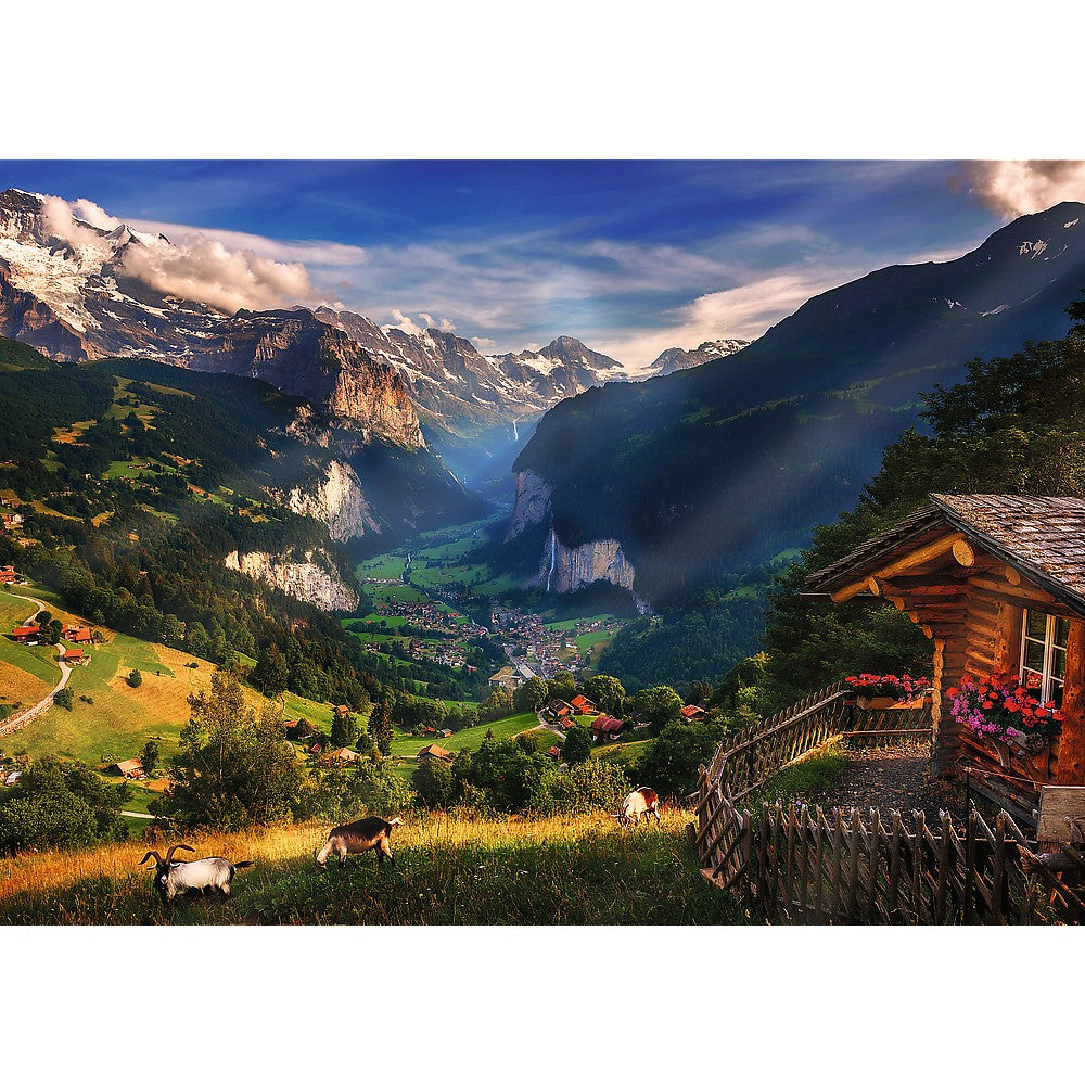 PUZZLE TREFL 1000 PREMIUM PLUS PHOTO ODYSSEY VALEA LAUTERBRUNNEN ELVETIA