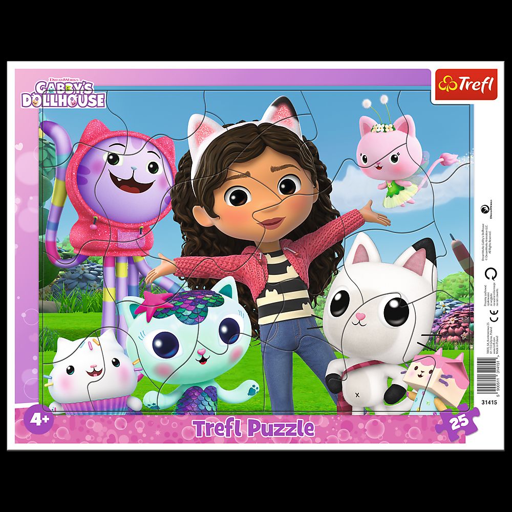 PUZZLE TREFL 25 GABBY S DOLLHOUSE LUMEA LUI GABBY