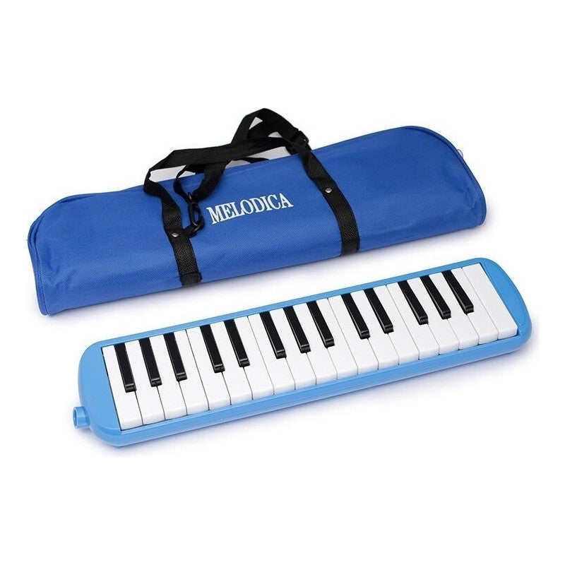 Set complet melodică Vivimall: instrument, husă transport, suflator și lavetă curățare