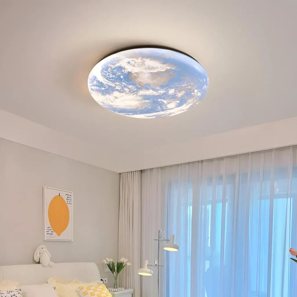 Lustra Led Earth, Diametru 35Cm, Lumina Rece/Calda/Neutra - vivimall.ro