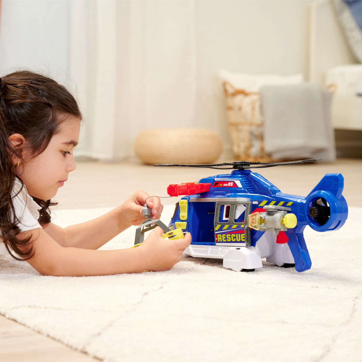 DICKIE TOYS ELICOPTER CU LUMINI SI SUNETE 39CM