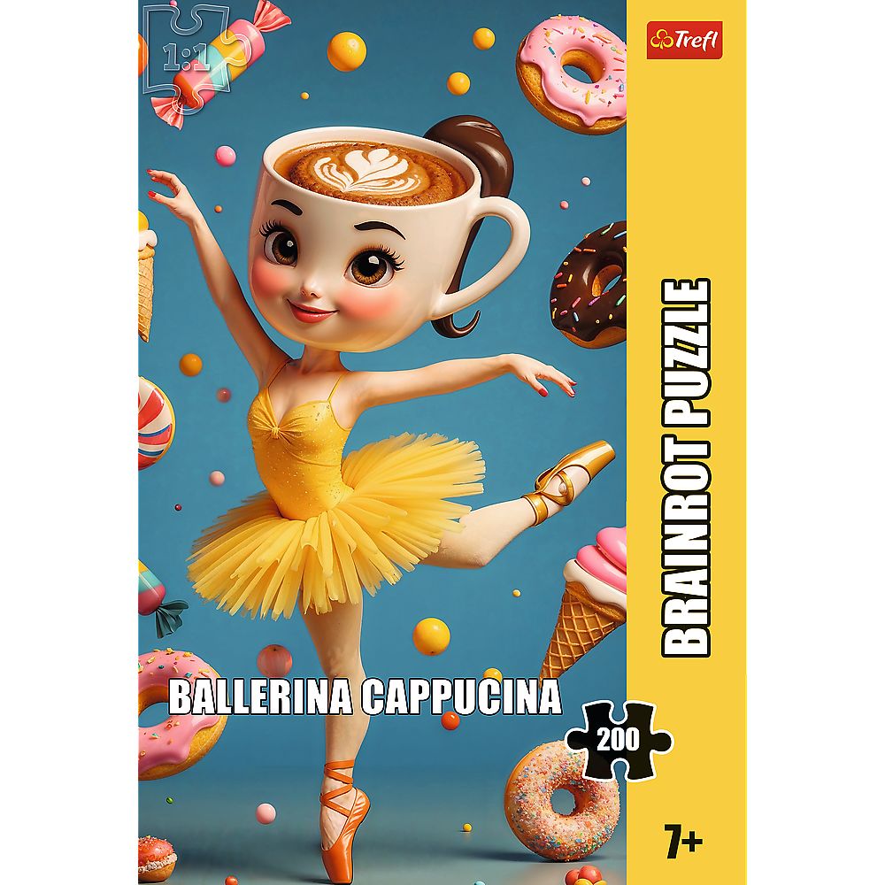 PUZZLE TREFL 200 BRAINROTS BALERINA CAPPUCINA