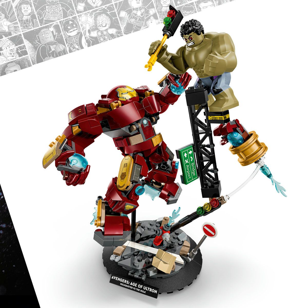 LEGO MARVEL BATALIE MEMORABILA HULKBUSTER VS HULK 76343