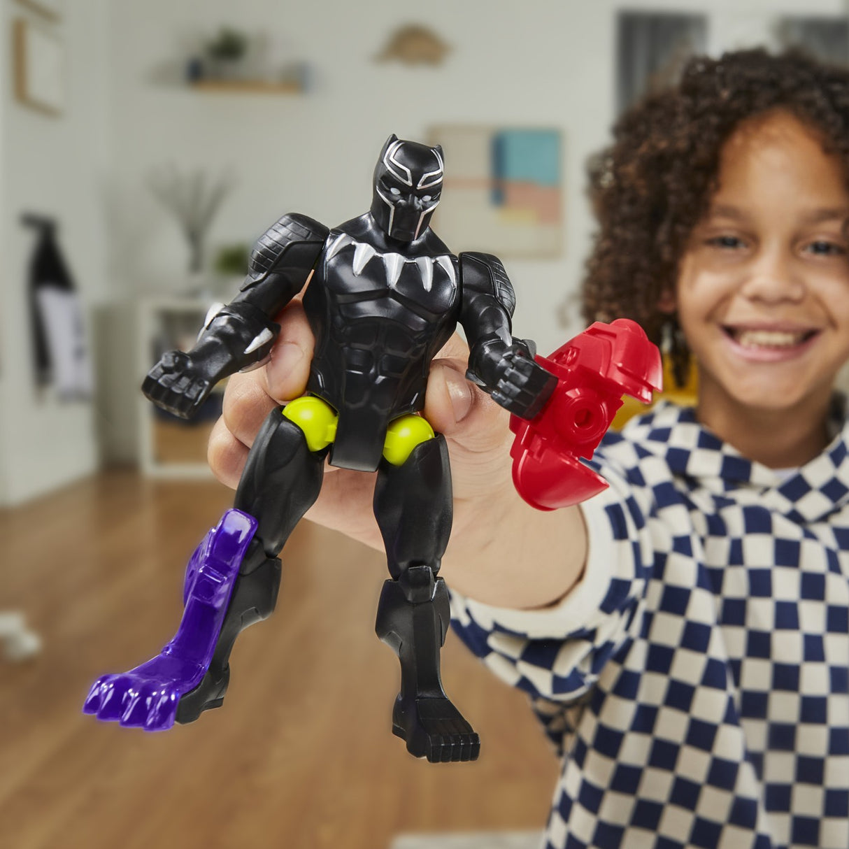 MARVEL AVENGERS MIX MASHERS FIGURINA BLACK PANTHER 12CM
