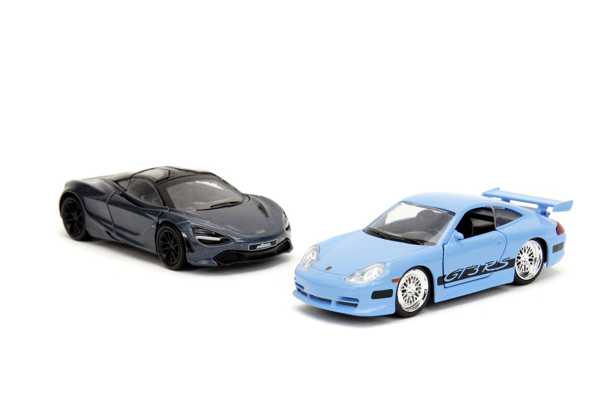 JADA FAST AND FURIOUS LEGACY SET 2 MASINUTE METALICE PORSCHE 911 GT3 RS SI MCLAREN 720S SCARA 1:32